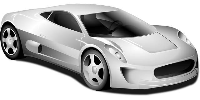 moderní výkonný automobil